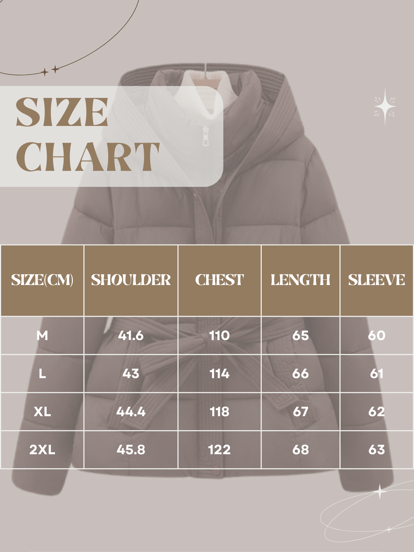 Women's Down Jacket, Hooded, Belted | Winter