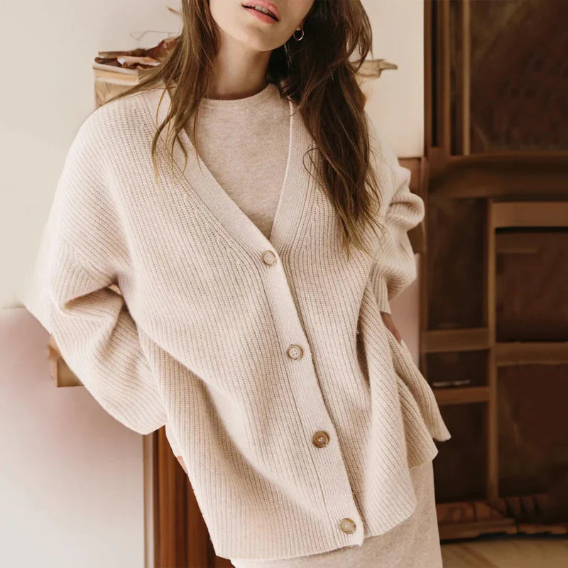 Women’s Cardigan Sweater - Cozy, Button-Down Knit for Fall & Winter Layering