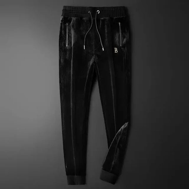 Men's Hooded Velvet Tracksuit – Soft Warm Jacket & Pants