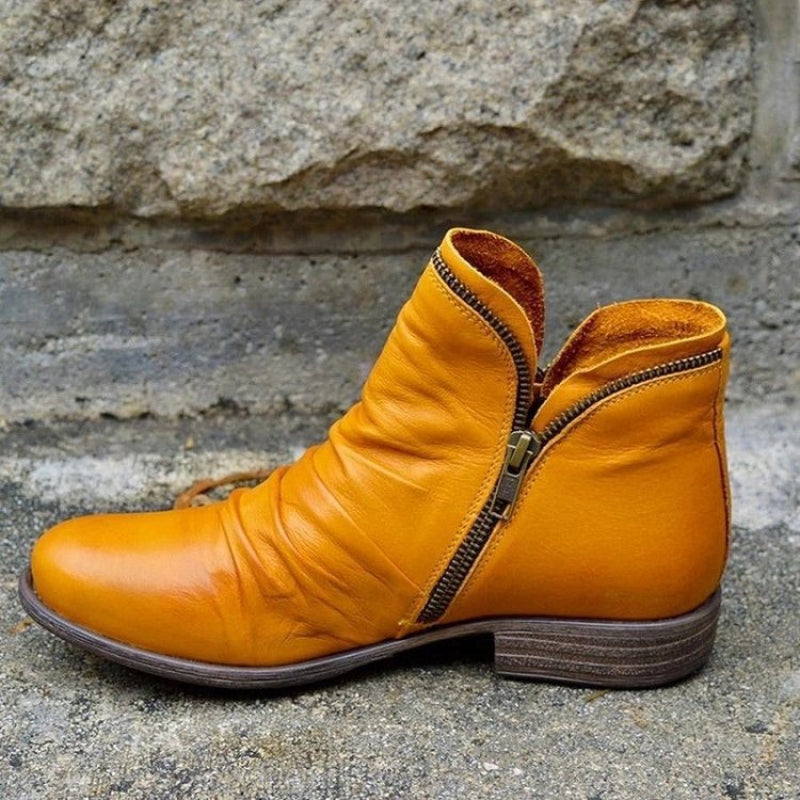 Ankle Boots for Women, Side-Zip, Ruched Detail | Everyday Comfort 1