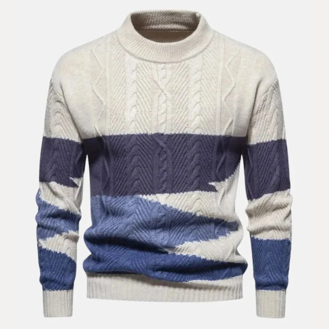 Cable-Knit Sweater for Men | Gradient Design 3