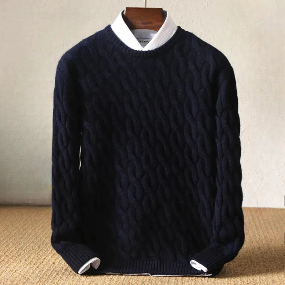 Cable Knit Sweater for Men &amp; Women | Classic Fit 3