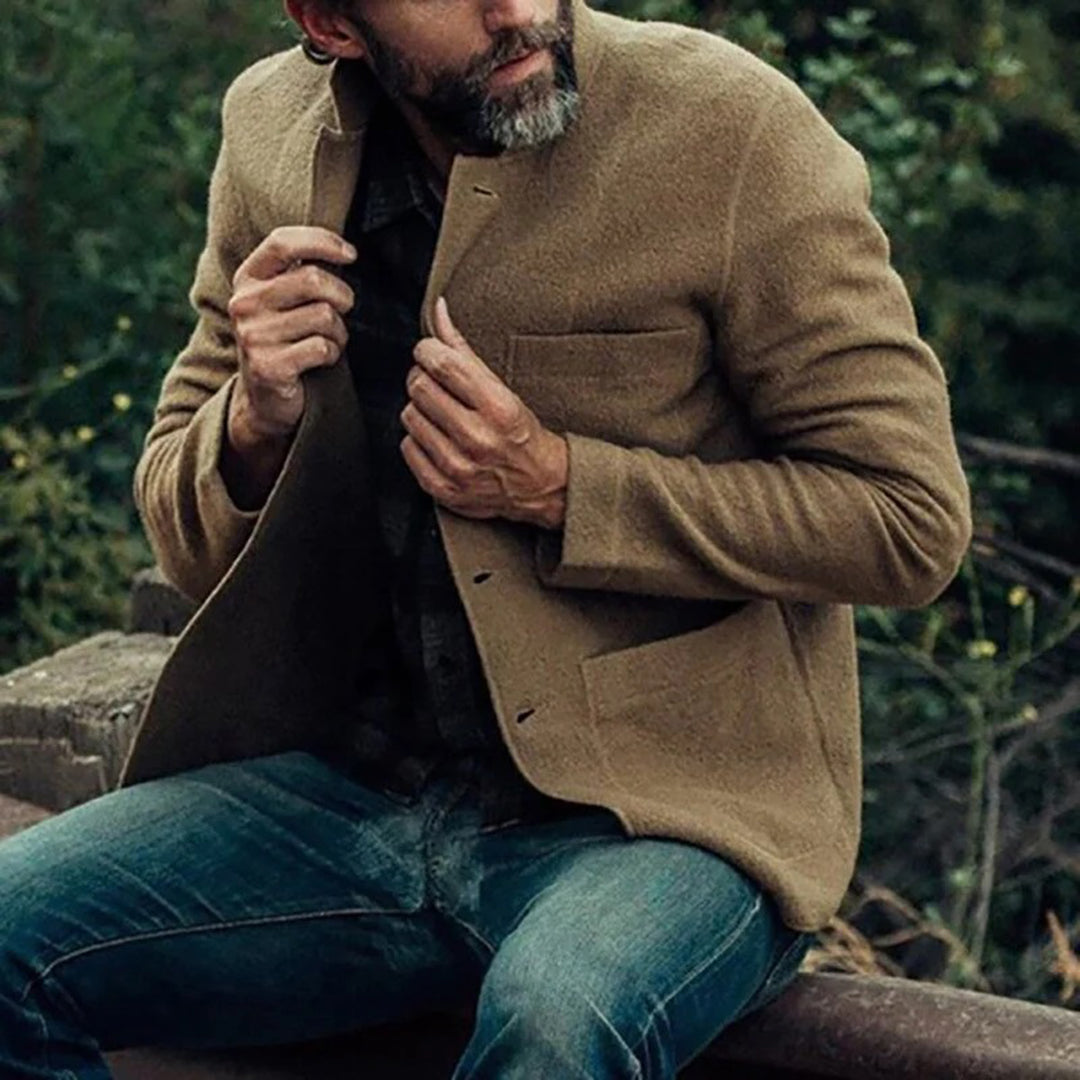 Cardigan for men, Functional Pockets | Casual Fit | Brown