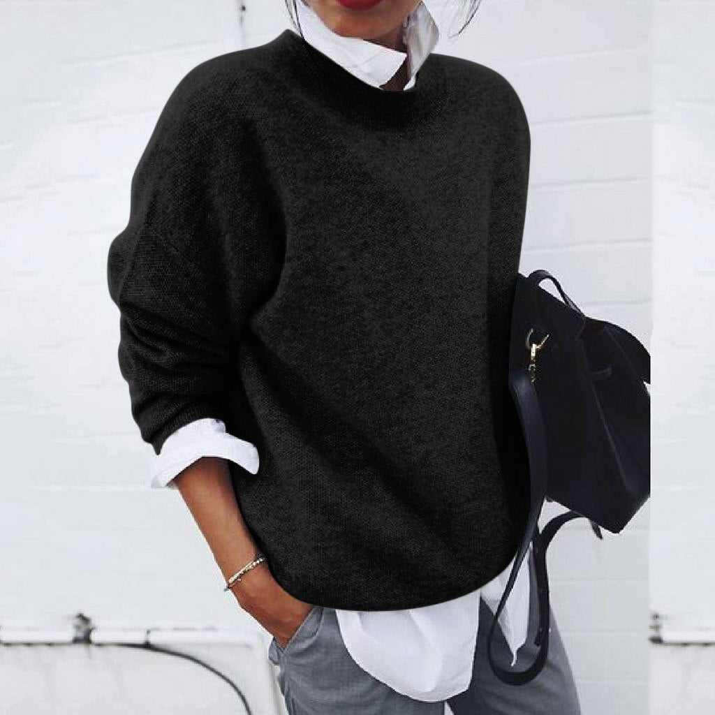 Cashmere Sweater for Women | Classic Silhouette | Black