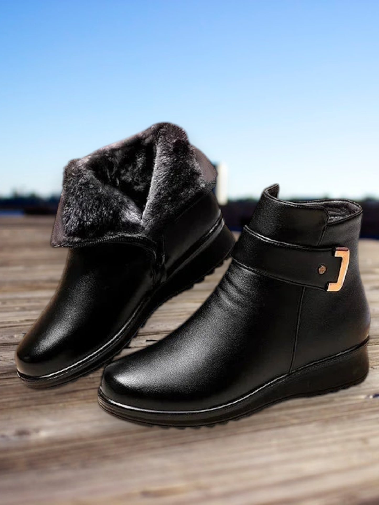 Clara | Stylish Orthopedic Boots for Women with Ergonomic Support and Non-Slip Sole | Black 5