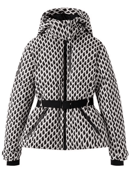 Down Jacket For Women | Hooded, Belted | Winter | White