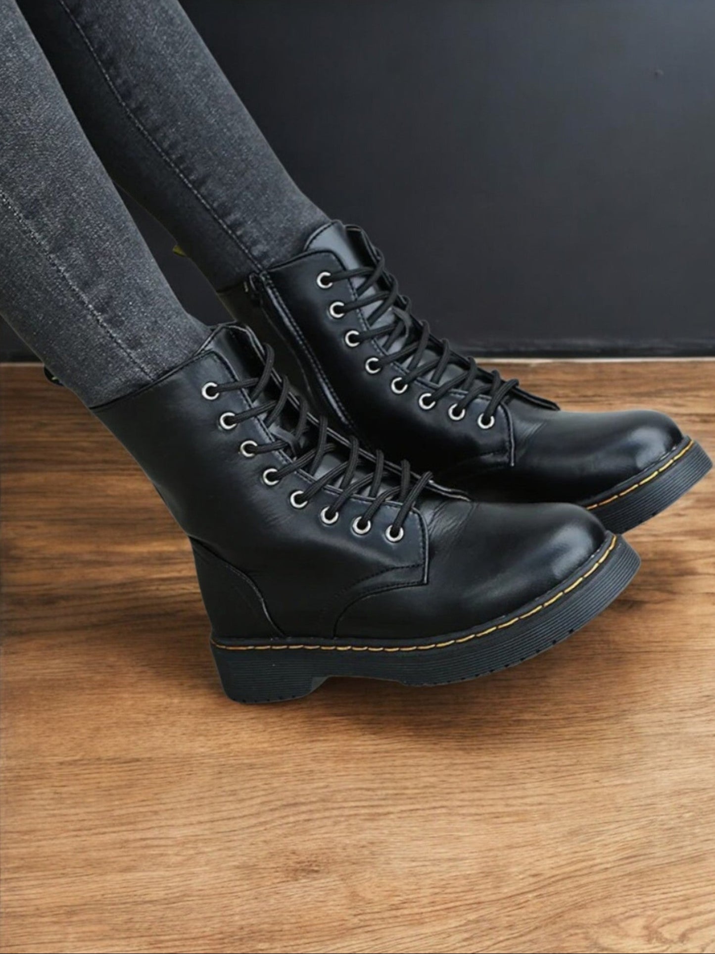 FAE | Stylish Boots for Women in High-Quality Synthetic Leather|Black 2