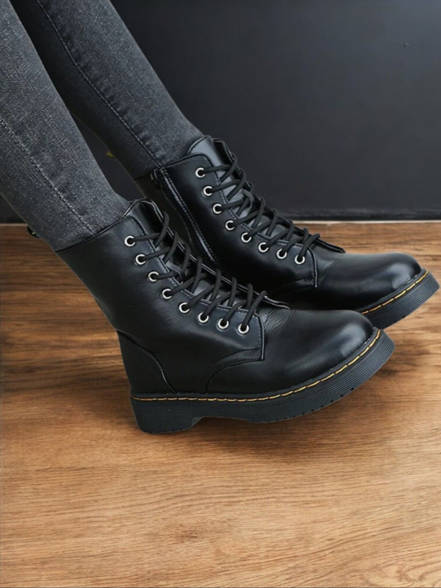 FAE | Stylish Boots for Women in High-Quality Synthetic Leather|Black 2