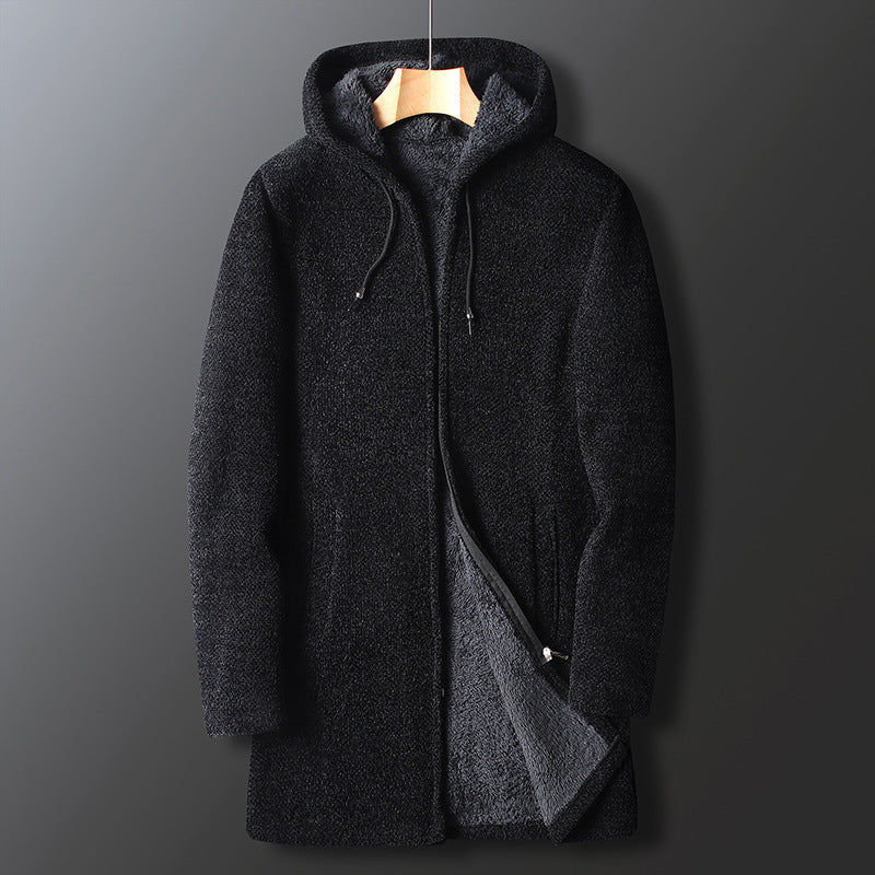 Fleece Jacket for Men, Hooded | Long Length 4