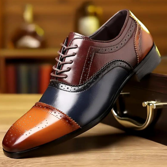 Leather Shoes For Men | Lace-Up Oxford Style | Brown