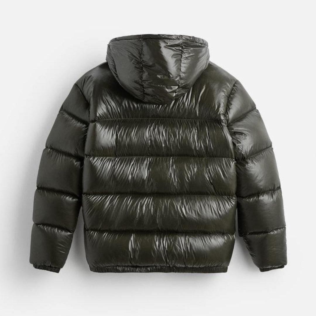Lightweight Down Jacket For Men, Hooded | Winter | Army Green1
