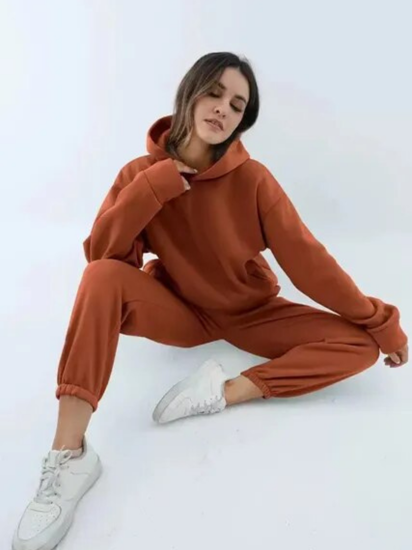 Loungewear Set | Cozy Hoodie & Jogging Pants | Brown