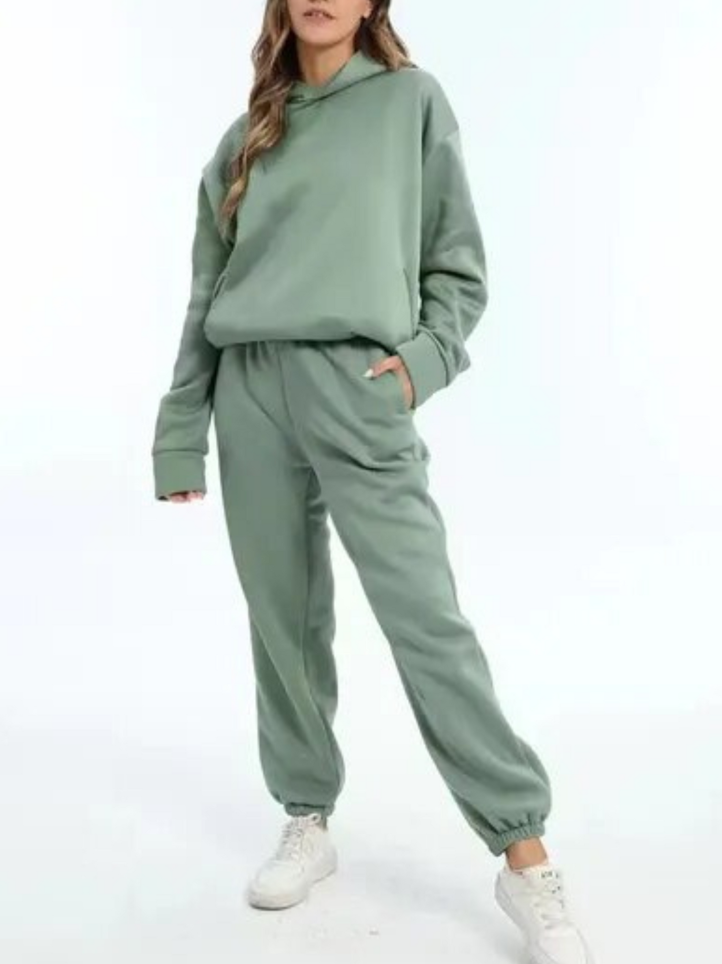 Loungewear Set | Cozy Hoodie & Jogging Pants | Green