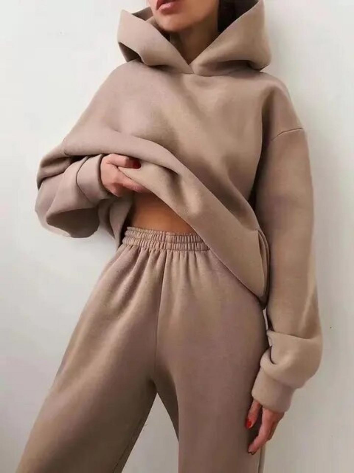 Loungewear Set | Cozy Hoodie & Jogging Pants | Khaki