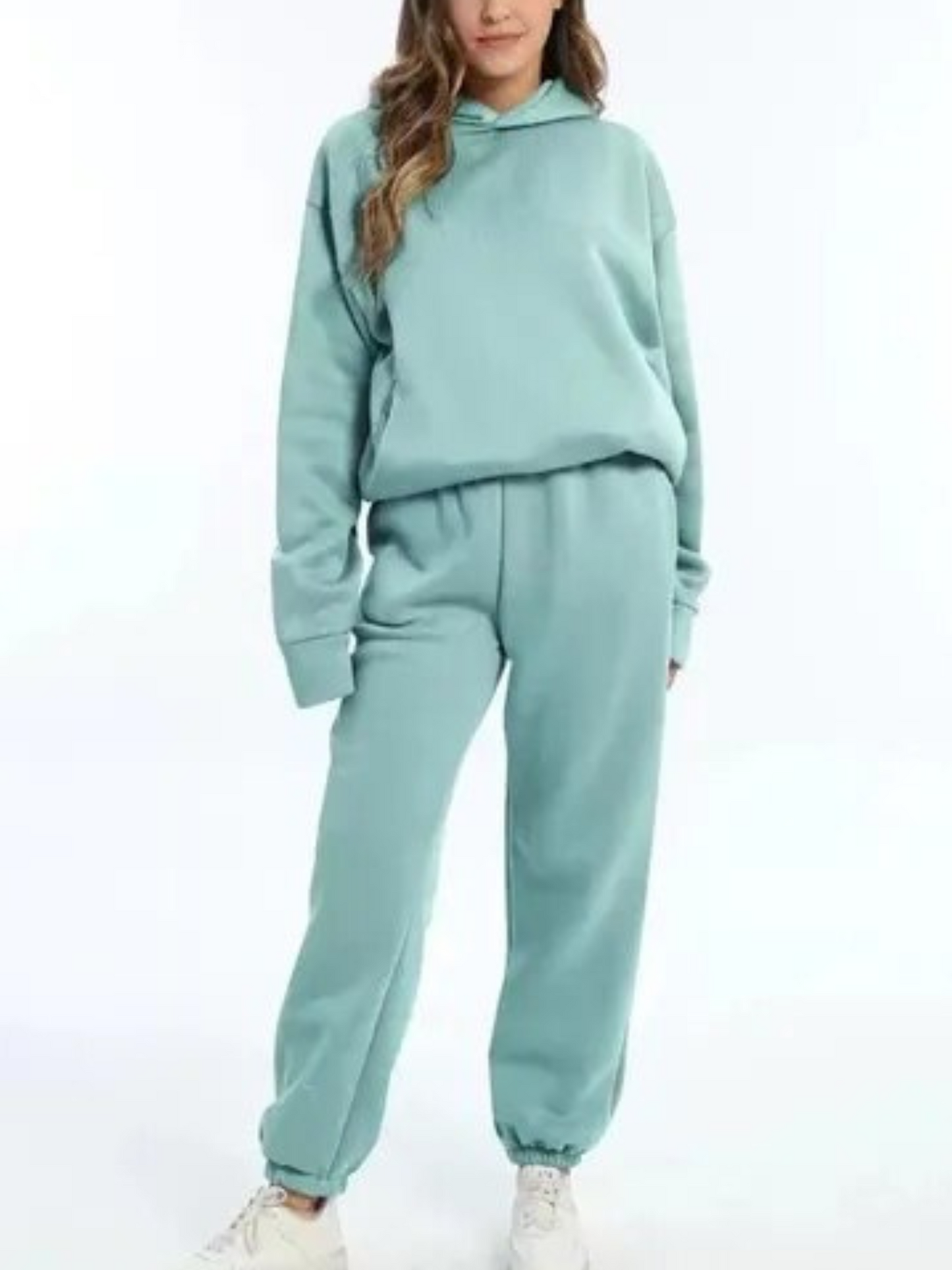 Loungewear Set | Cozy Hoodie & Jogging Pants | Light Green