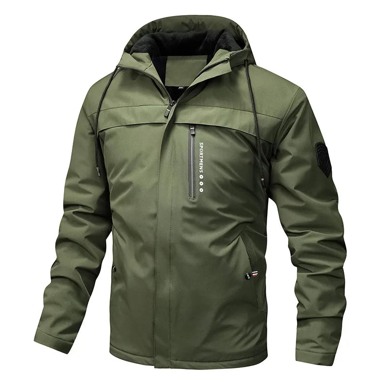 Men's Fleece Jacket, Hooded, Sporty Design | Winter 0