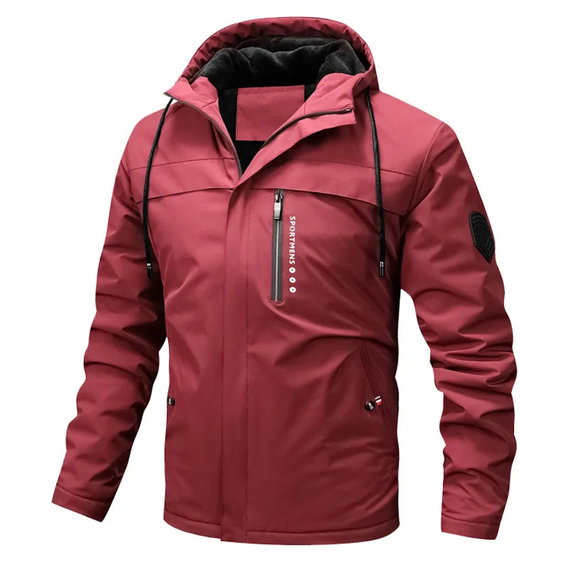 Men's Fleece Jacket, Hooded, Sporty Design | Winter 2