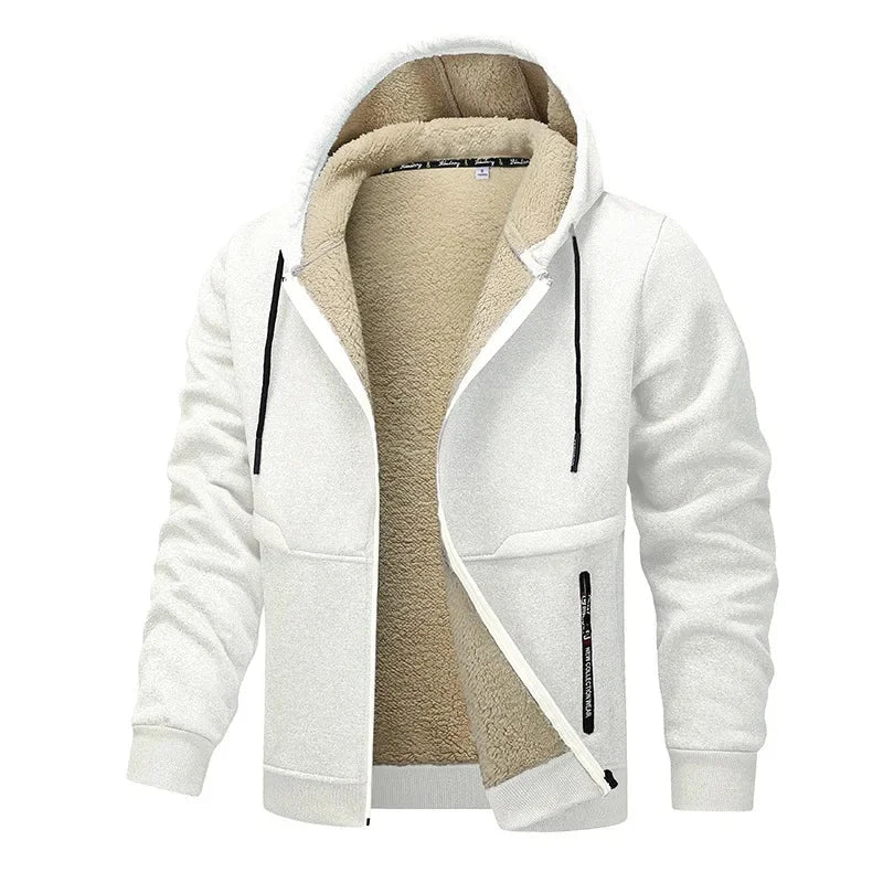 Men's Fleece Jacket | Water-Resistant, Casual | Winter 2