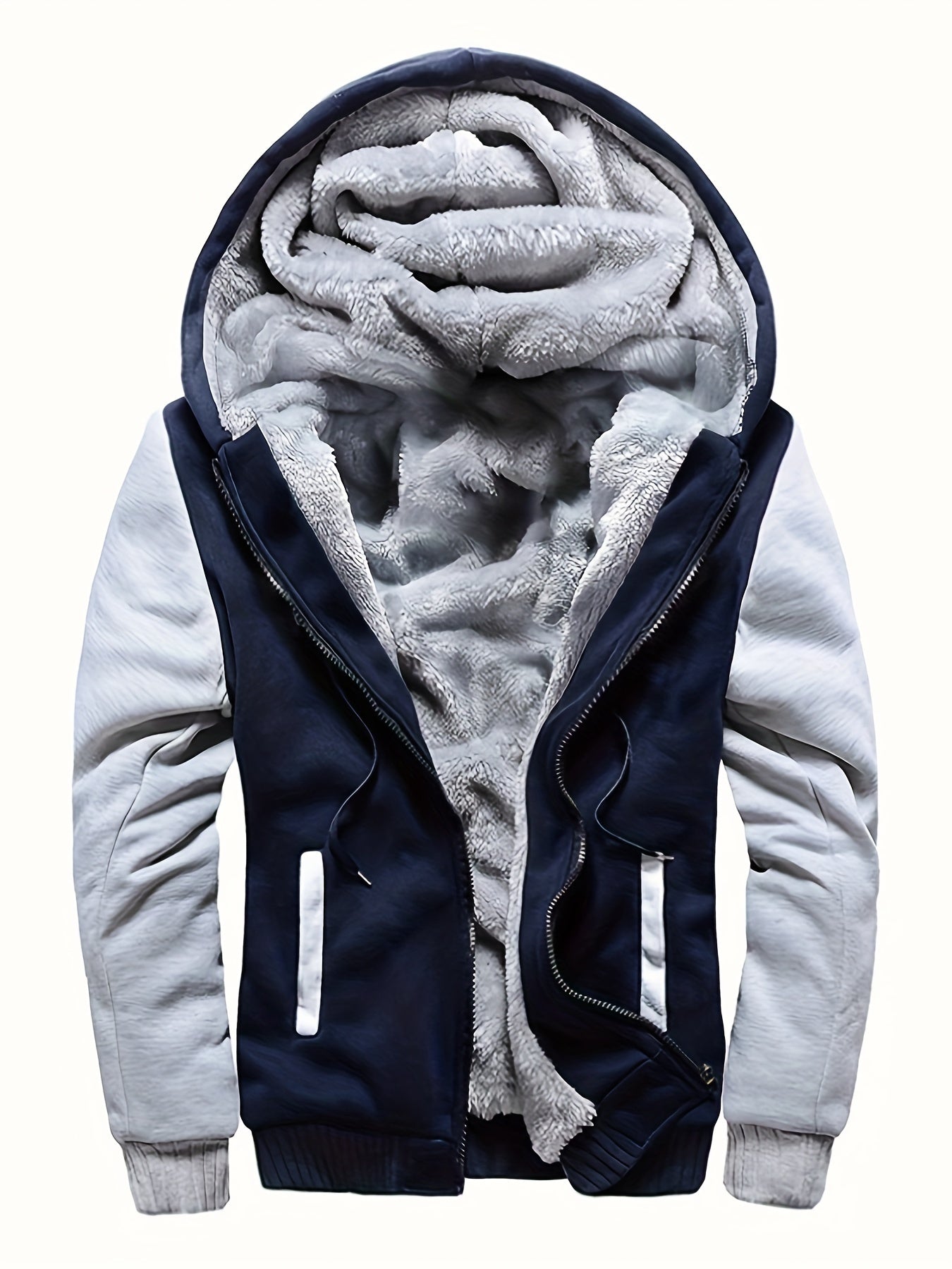 Men's Fleece Jacket | Windproof, Casual | Regular Fit 0