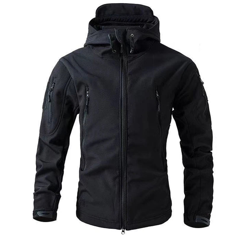 Men's Softshell Jacket | Windproof, Hooded | Winter 0