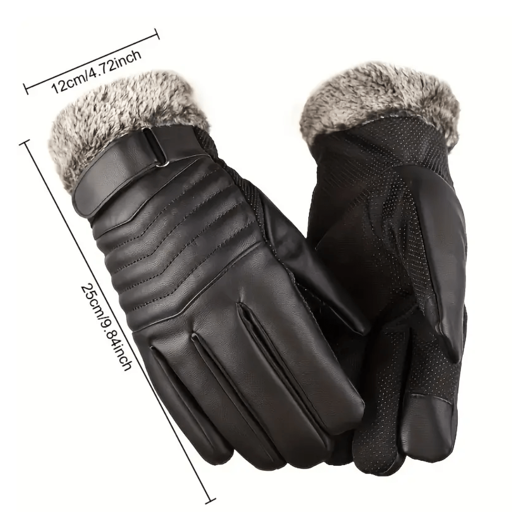 Men's Winter Gloves | Touchscreen-Compatible | Warm | Black2