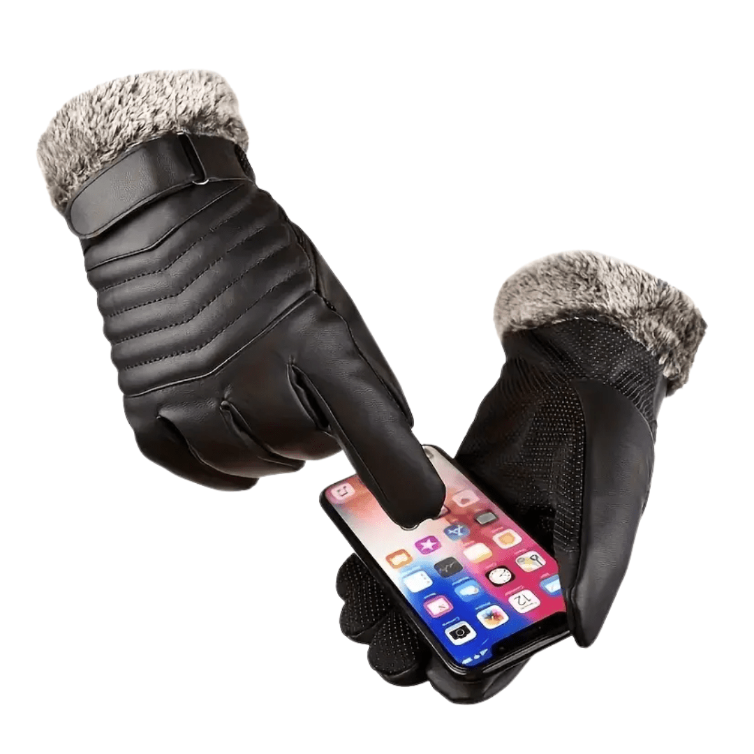 Men's Winter Gloves | Touchscreen-Compatible | Warm | Black3