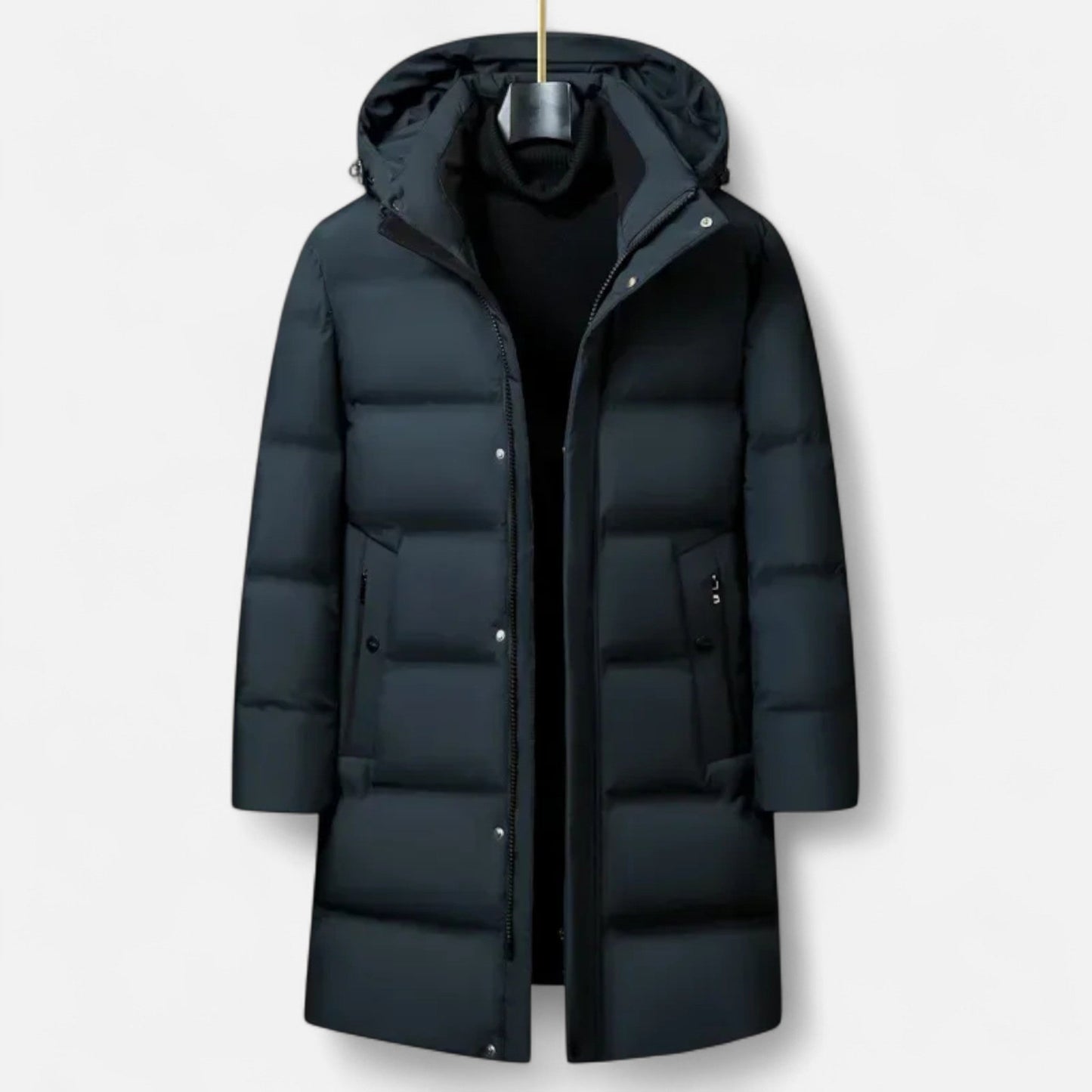 Men's Winter Parka Jacket | Hooded Insulated | Winter | Deep Green