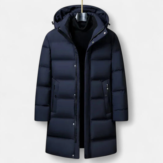 Men's Winter Parka Jacket | Hooded Insulated | Winter | Navy