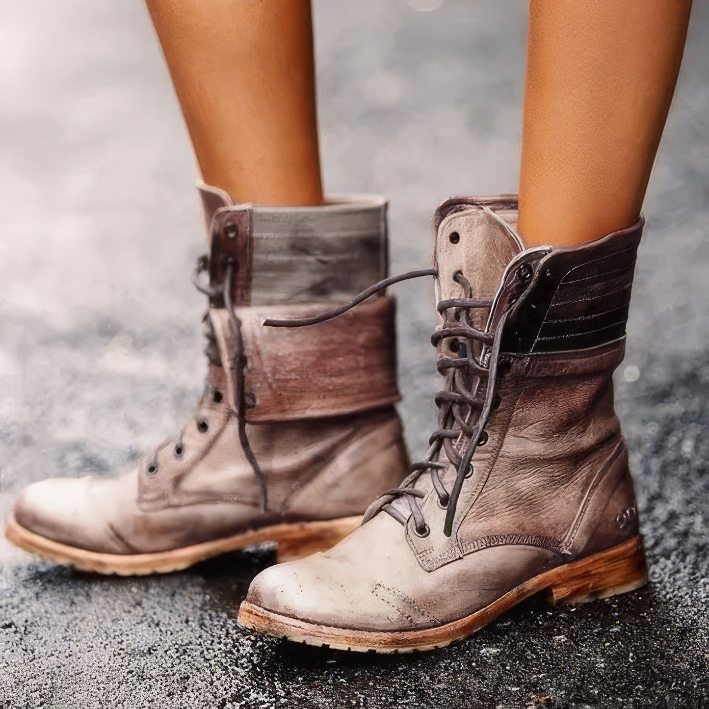 ModeParisienne® Birgit - Timeless and Cozy Retro Leather Boots 1
