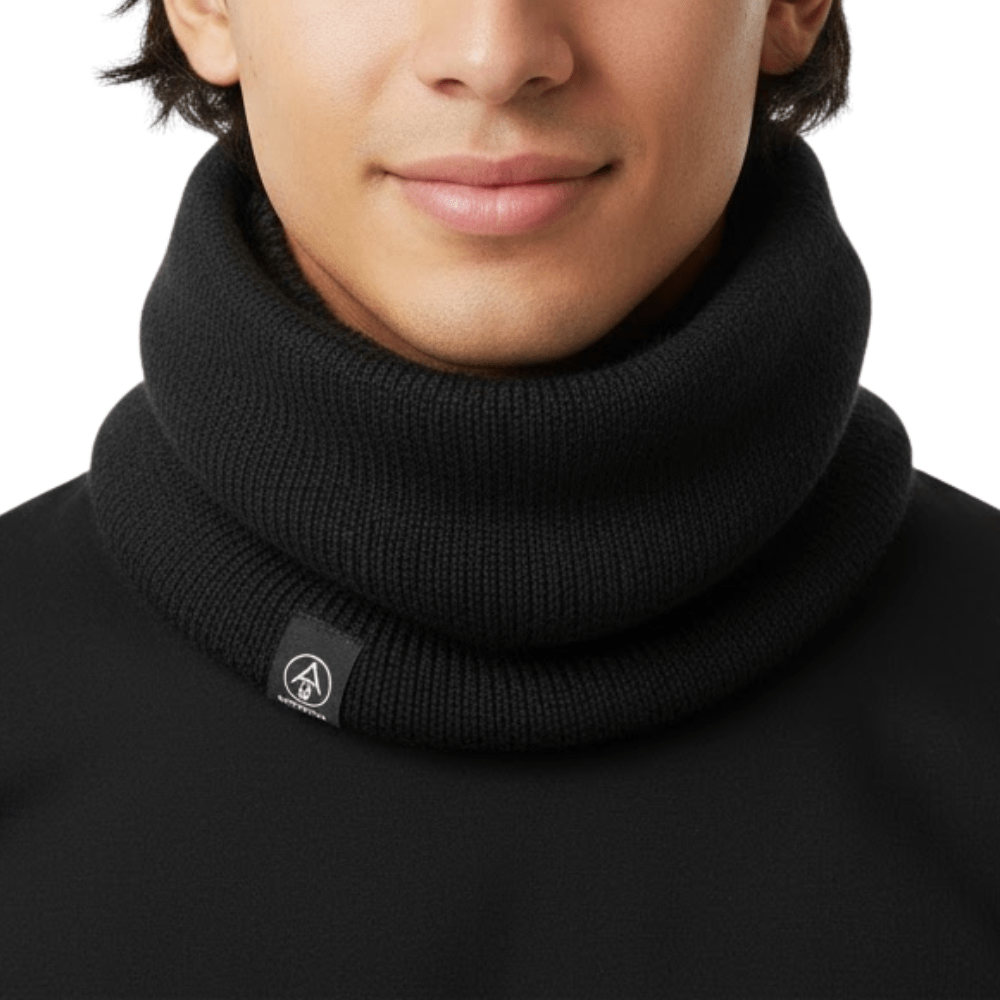 Neck Warmer for Men & Women | Thermal Stretchable Design | Black