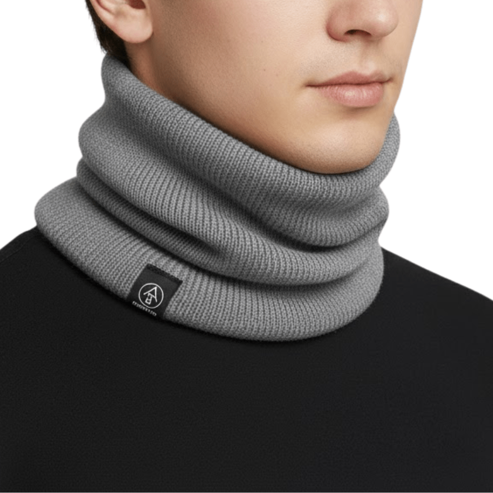Neck Warmer for Men & Women | Thermal Stretchable Design | Gray