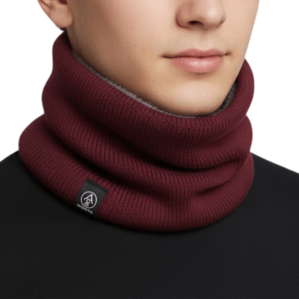 Neck Warmer for Men & Women | Thermal Stretchable Design | Red