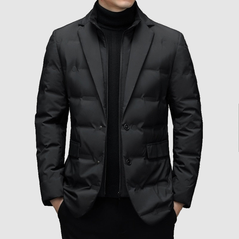 Parka Jacket for Men | Tailored Fit, Premium Fabric | Black
