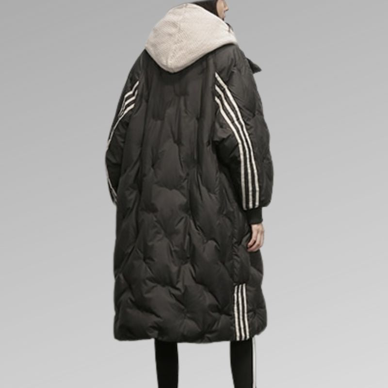 Puffer Jacket for Women Slim Fit Long Silhouette | Winter | Black1