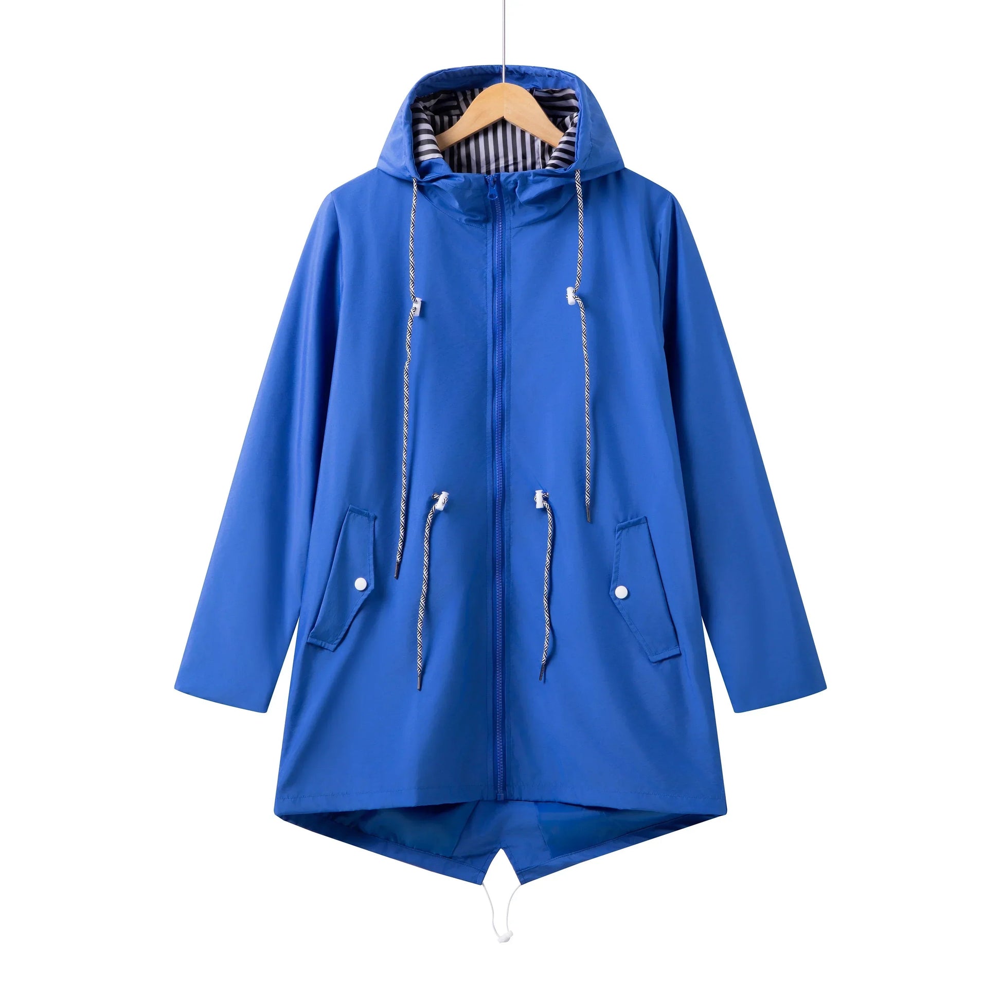 Rain Jacket for Women Waterproof Hooded | Regular Fit | Blue