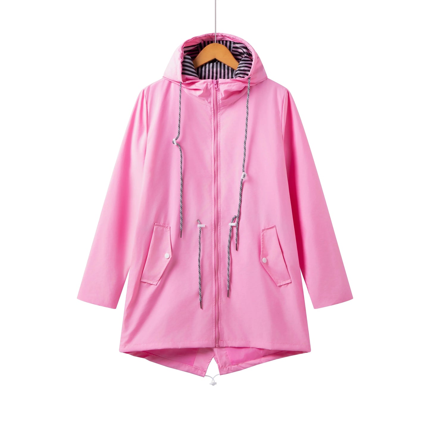 Rain Jacket for Women Waterproof Hooded | Regular Fit | Pink