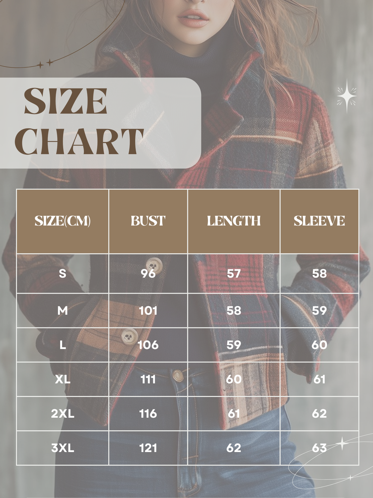 Jacket for Women, Tailored Fit, Plaid Pattern | Fall/Winter