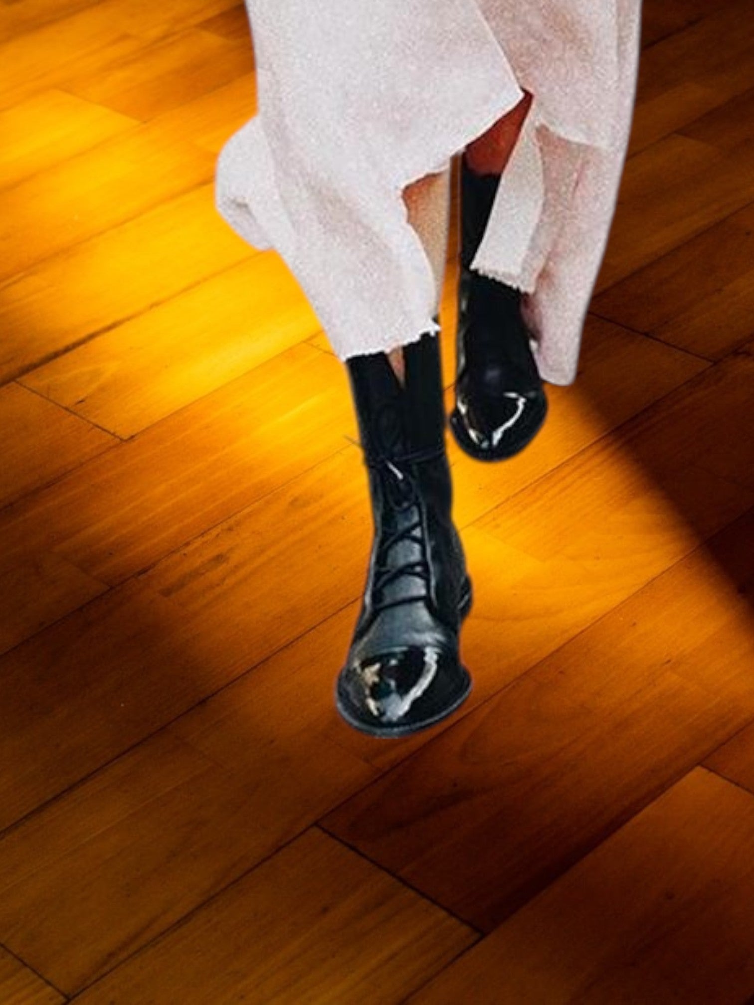 Sofia | Knee High Heeled Boots in Premium PU Leather with Orthopedic Insole | Black 5