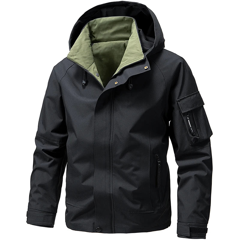 Softshell Jacket for Men | Water-Resistant, Hooded | 3