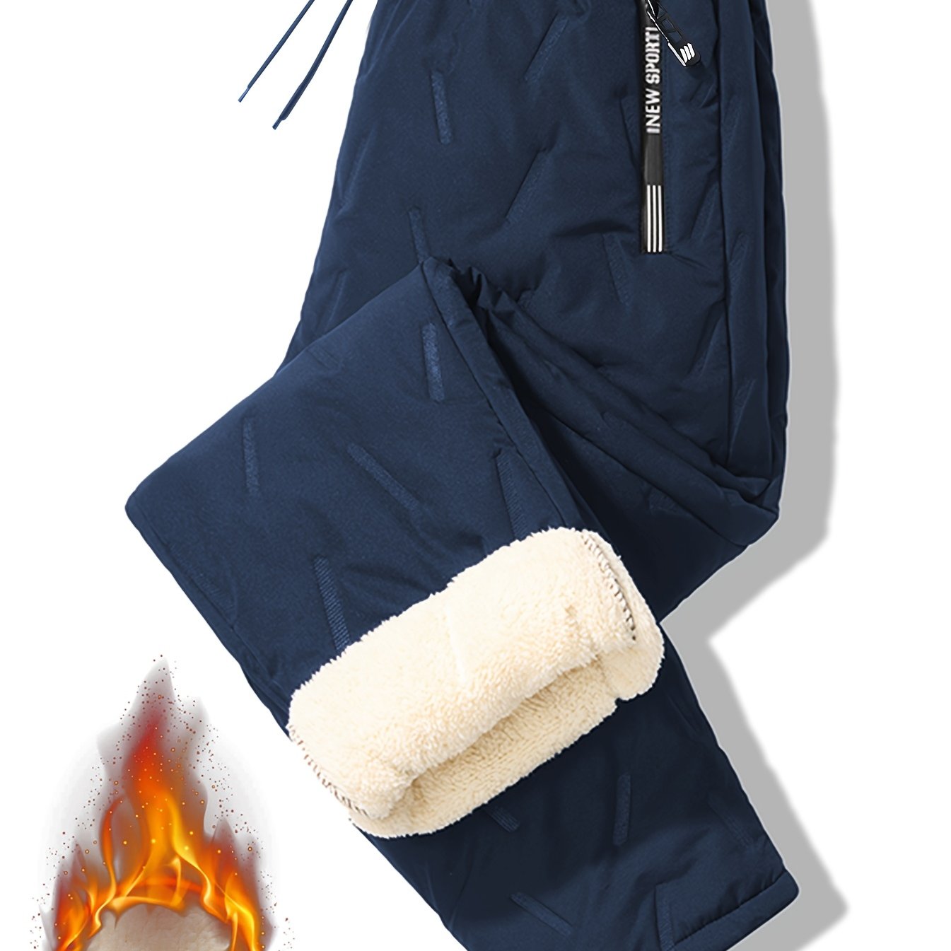 Thermal Trousers Mens | Windproof and Water-Repellent | Full Length 10