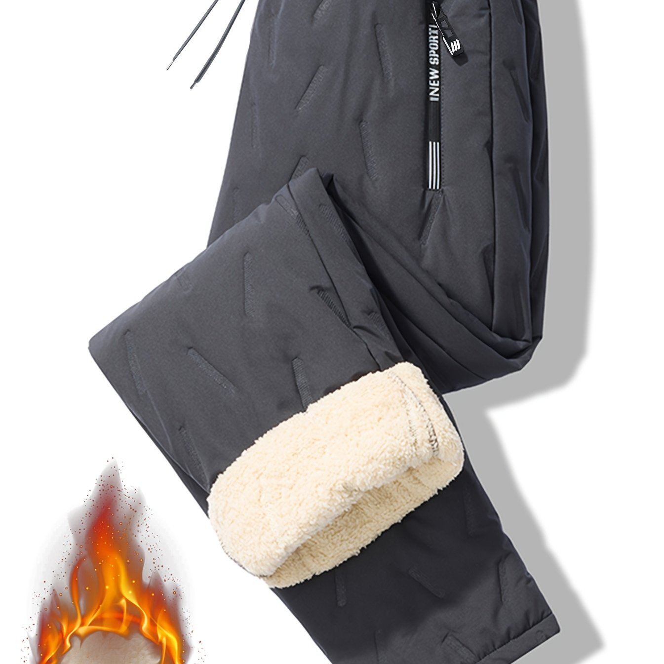 Thermal Trousers Mens | Windproof and Water-Repellent | Full Length 11