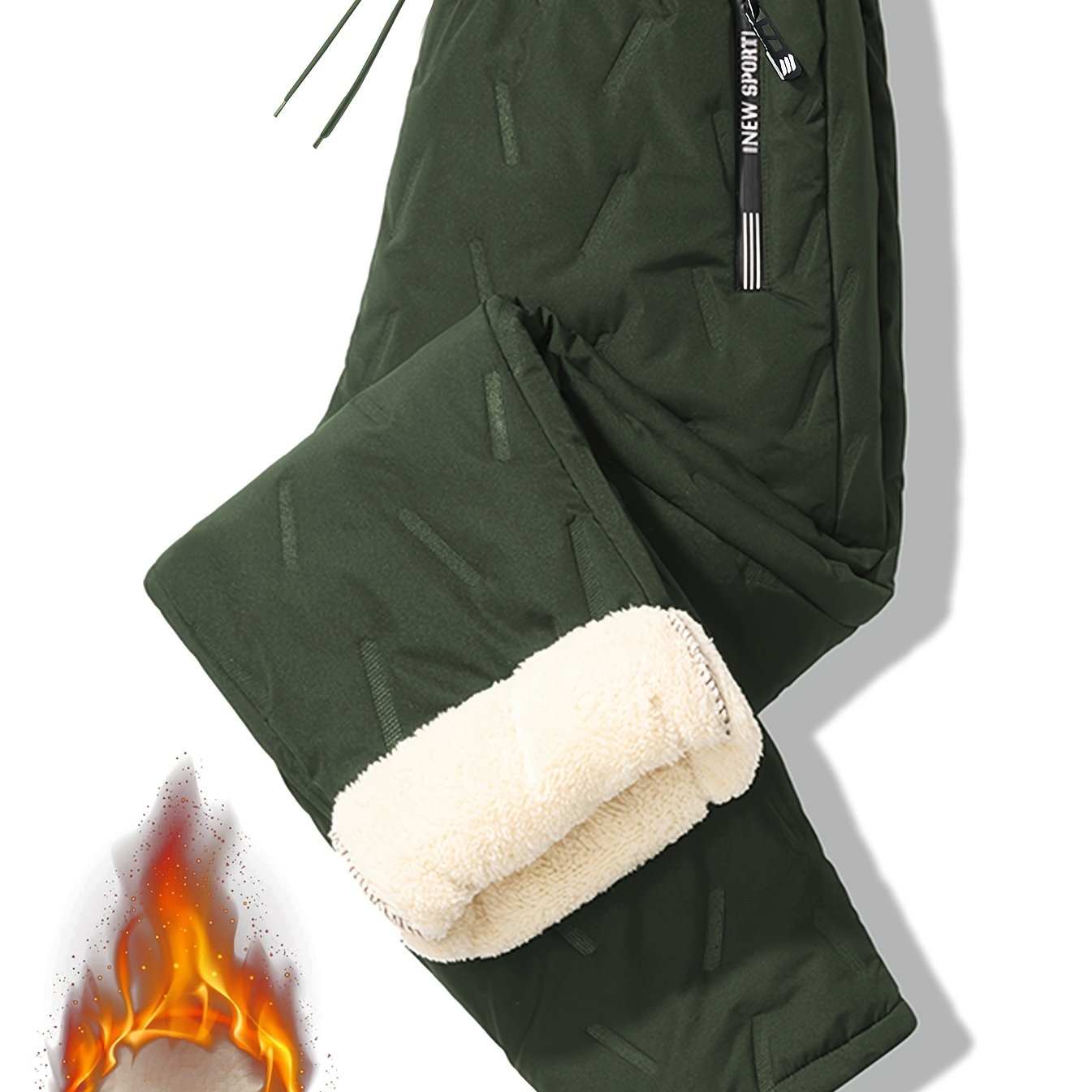 Thermal Trousers Mens | Windproof and Water-Repellent | Full Length 9