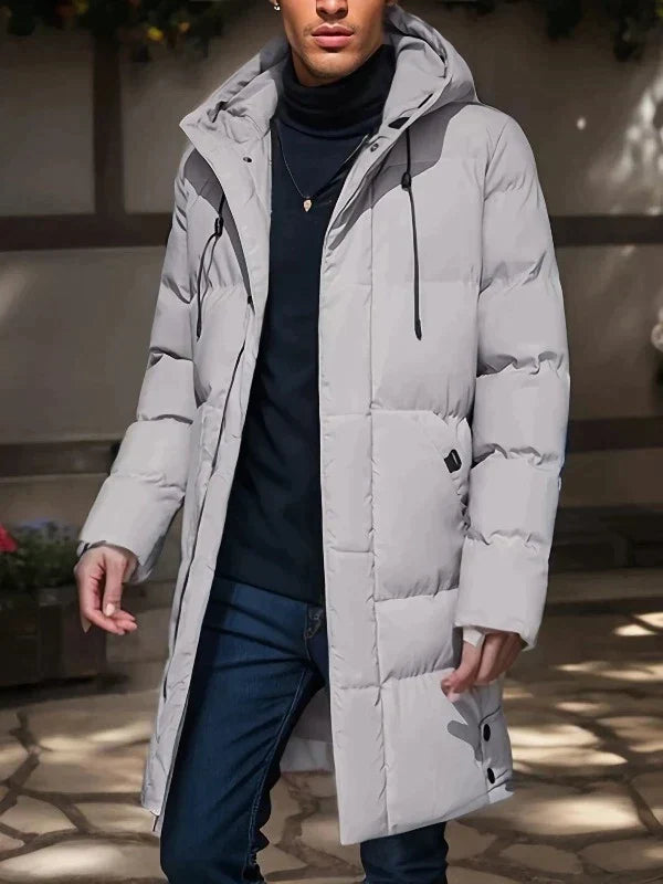 Waterproof Puffer Jacket for Men | Winter Essential | Gray