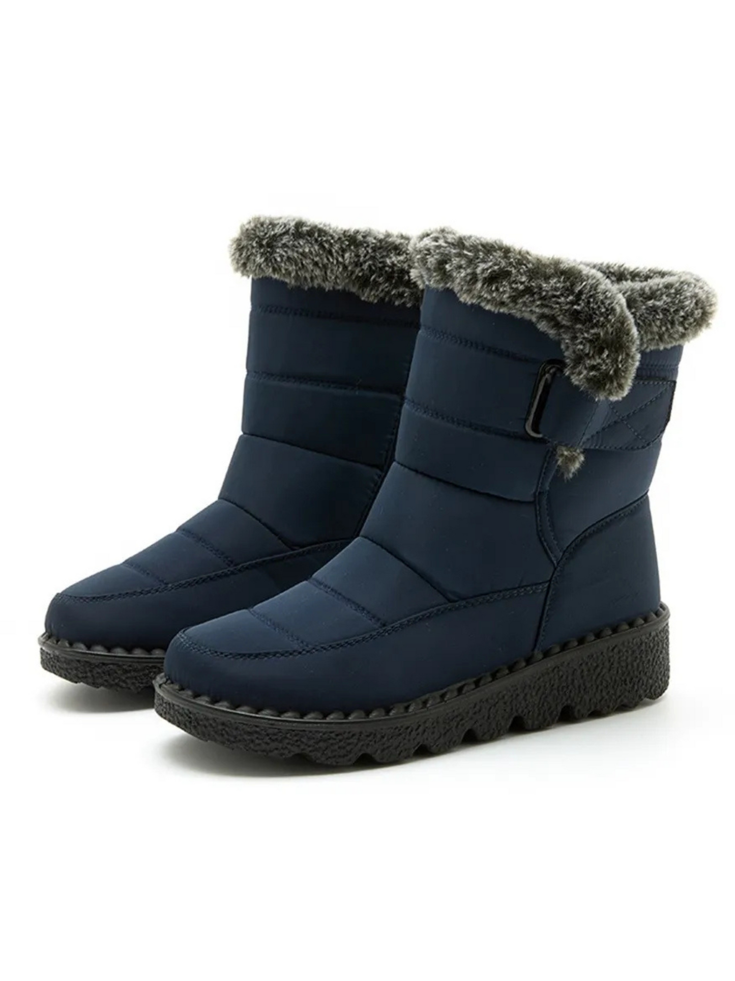 Waterproof Winter Boots Women | Mid-Calf | Dark Blue
