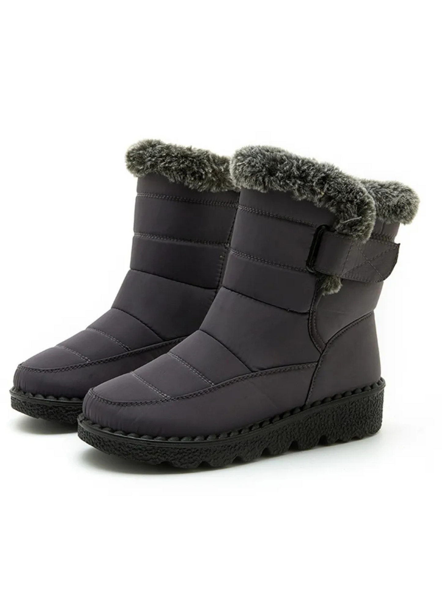 Waterproof Winter Boots Women | Mid-Calf | Gray