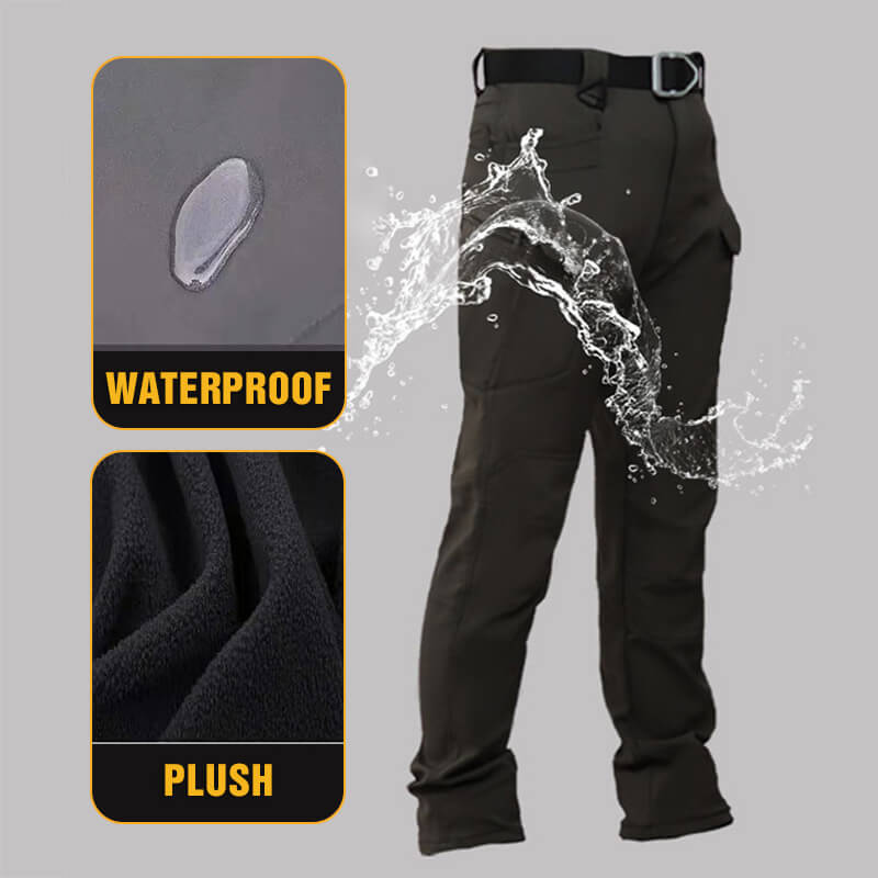 Waterproof softshell winter trousers for men 10