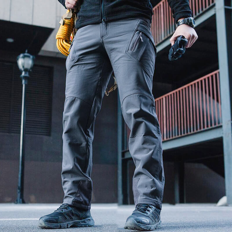 Waterproof softshell winter trousers for men 8