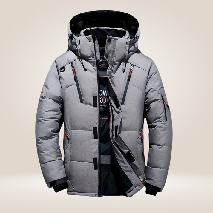 Winter Jacket for Men, Insulated, Hooded | Waterproof | Gray