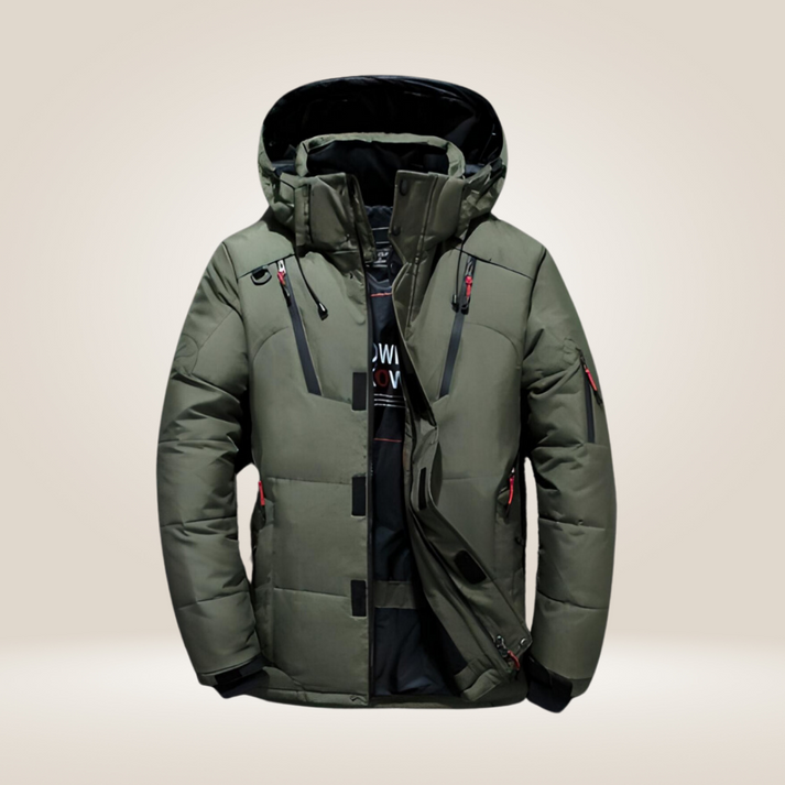 Winter Jacket for Men, Insulated, Hooded | Waterproof | Green
