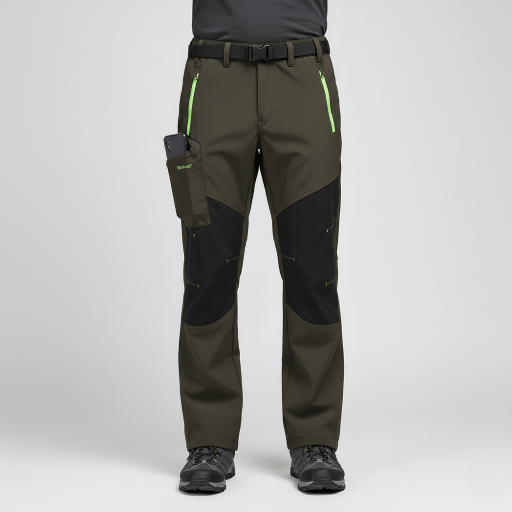 Winter Trousers for Men | Waterproof Insulated | Green